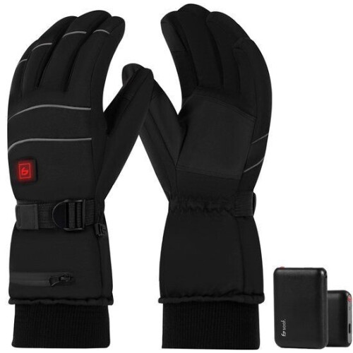 Saaf Pro XS - Verwarmde Handschoenen - 3 standen tot 68°C - Water- en Windafstotend - Zwart Tweedehands