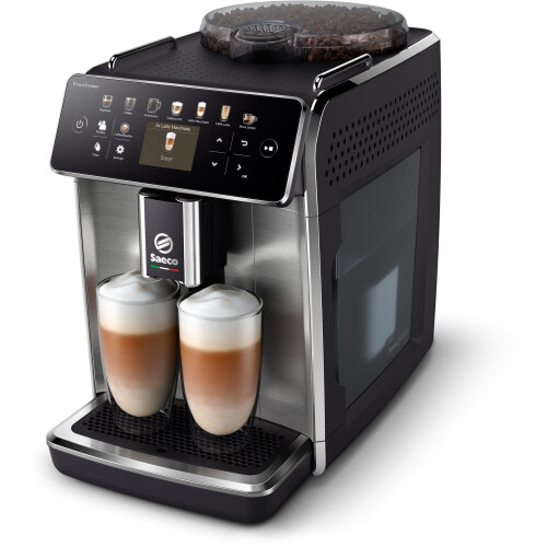 Saeco GranAroma SM6585/00 - Volautomatische espressomachine - 16 Dranken met melksysteem - Metaal/Zwart Tweedehands