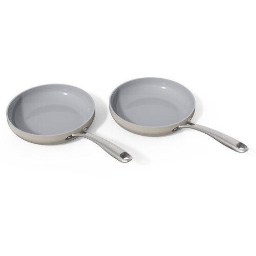 Safecourt Kitchen Keramische koekenpannen - [2 stuks] - Ø 24 cm Pannen - Inductie, Elektrisch,