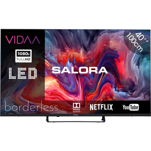 Salora FOD40TV - Smart TV - VIDAA - Televisie - Smart tv 40 inch - TV - Full HD Tweedehands