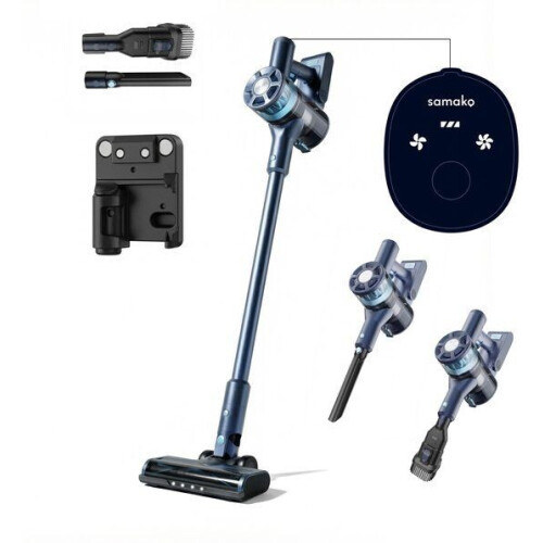 Samako CleanDetect Lite - Draadloze stofzuiger - 200W 22kPa zuigkracht - Blauw