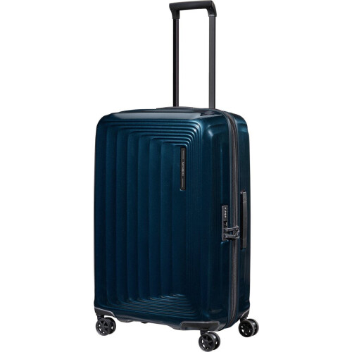 Samsonite Nuon - Reiskoffer Spinner 69/25 Exp - Uitbreidbaar TSA slot - Metallic Dark Blue Tweedehands