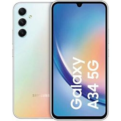 Samsung Galaxy A34 5G Dual SIM 128GB awesome silver Tweedehands