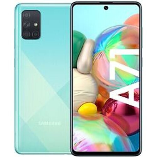 Samsung Galaxy A71 Dual SIM 128GB blauw Tweedehands