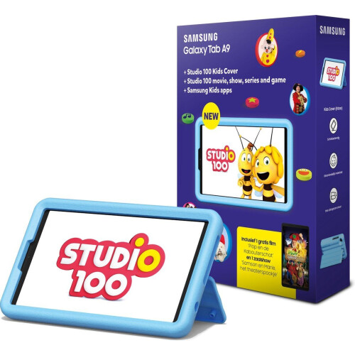 Samsung Galaxy Tab A9 - Tablet - 8.7 inch - 64GB - Studio 100 hoes - Dark blue Tweedehands