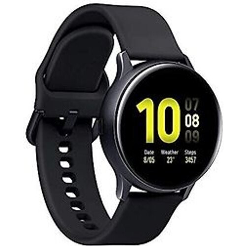 Samsung Galaxy Watch Active2 44 mm aluminium kast zwart op sportbandje black [wifi + 4G]