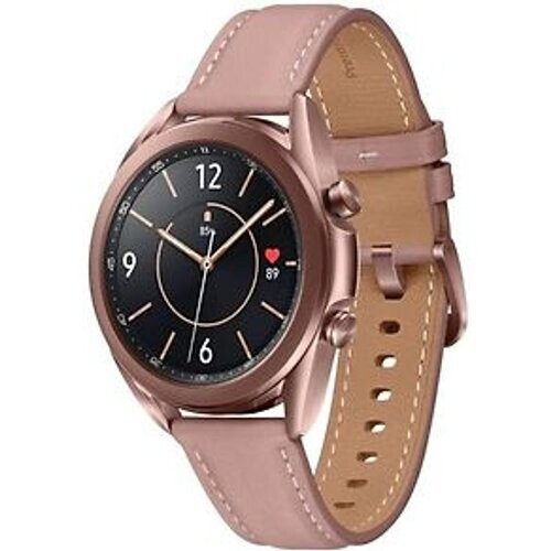 Samsung Galaxy Watch3 41 mm roestvrijstalen behuizing brons met leren polsband brons [Wifi] Tweedehands