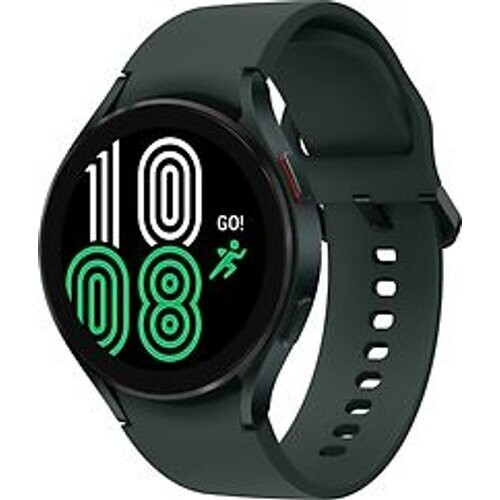 Samsung Galaxy Watch4 44 mm aluminium kast groen op siliconen bandje groen [wifi + 4G] Tweedehands