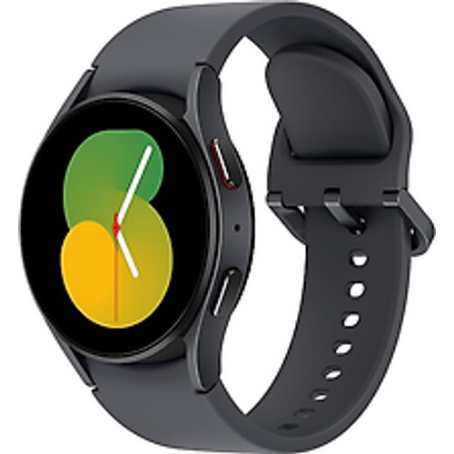 Samsung Galaxy Watch5 40 mm horlogekast van Black Aluminium op Graphite Sport Band S/M [Wi-Fi] Tweedehands