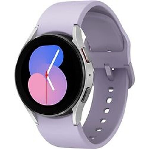 Samsung Galaxy Watch5 40 mm horlogekast van Grey Aluminium op Purple Sport Band S/M [Wi-Fi] Tweedehands