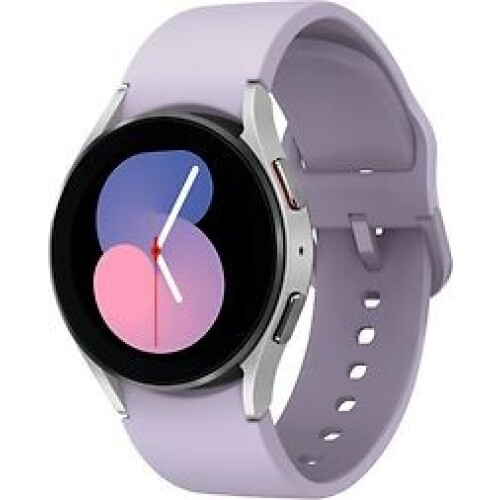 Samsung Galaxy Watch5 40 mm horlogekast van Grey Aluminium op Purple Sport Band S/M [Wi-Fi + 4G] Tweedehands