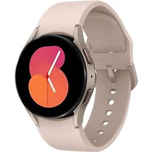Samsung Galaxy Watch5 40 mm horlogekast van Pink Gold Aluminium op Pink Gold Sport Band S/M [Wi-Fi] Tweedehands