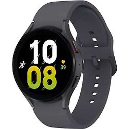 Samsung Galaxy Watch5 44 mm horlogekast van Black Aluminium op Graphite Sport Band S/M [Wi-Fi + 4G] Tweedehands