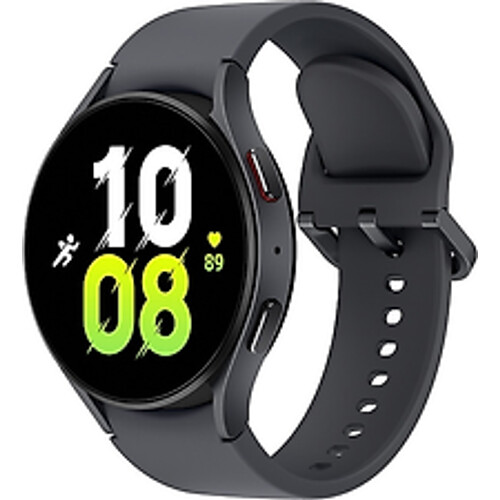 Samsung Galaxy Watch5 44 mm horlogekast van Graphite Aluminium op Graphite Sport Band M/L [Wi-Fi]