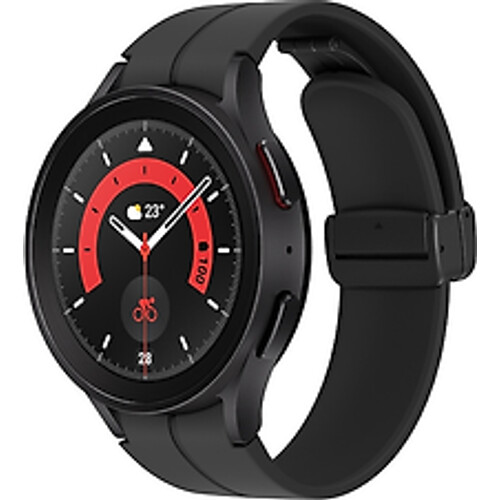 Samsung Galaxy Watch5 Pro 45 mm horlogekast van Black Titanium op Graphite D-Buckle Sport Band M/L [Wi-Fi + 4G] Tweedehands