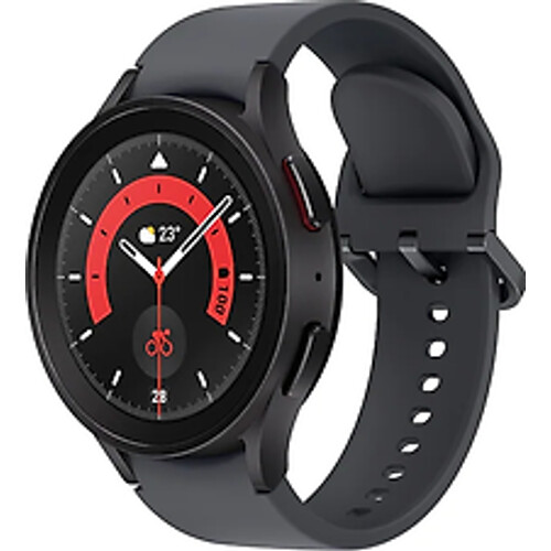 Samsung Galaxy Watch5 Pro 45 mm horlogekast van Black Titanium op Graphite Sport Band M/L [Wi-Fi] Tweedehands