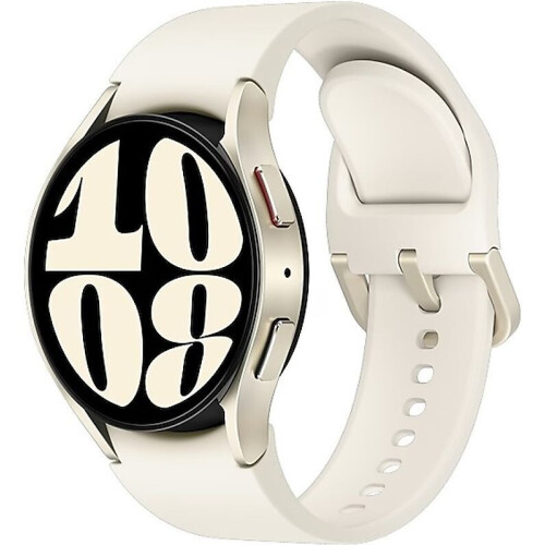 Samsung Galaxy Watch6 40 mm aluminium kast goud op sportbandje S/M cream - wifi