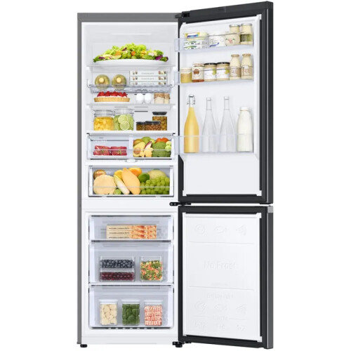 Samsung Rb34c605cb1 - Koel-vriescombinatie - 185.3 Cm - 344l - No Frost & Wifi - Zwart | Nieuw (outlet)