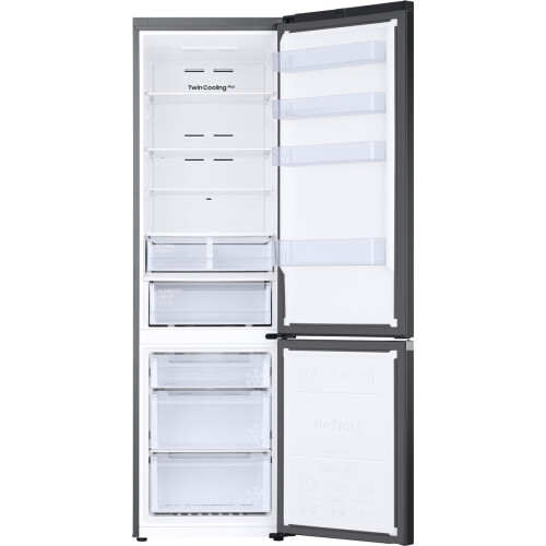 Samsung Rb38c607ab1 - Koelvriescombinatie - 203 Cm - 387l - Twin Cooling Plus - Zwart | Nieuw (outlet)