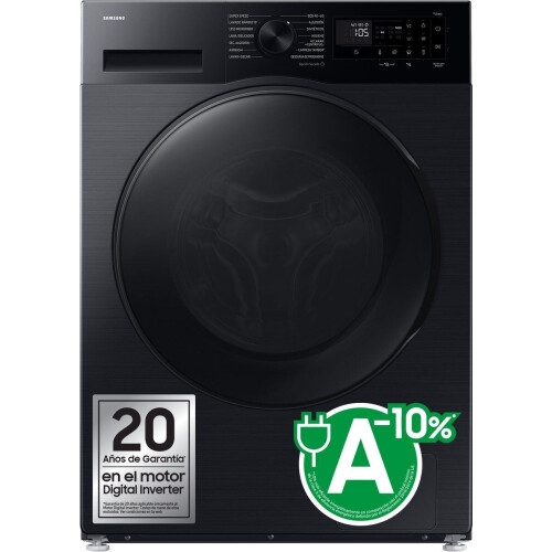 Samsung WD90DG5G34BB - Voorbelading - 5 kg - 1400 RPM - Zwart Tweedehands