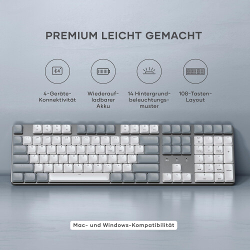 Satechi SM3 Slim mechanisch backlit keyboard / toetsenbord - Wit