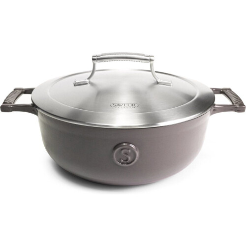 Saveur Selects Hapjespan - Gietijzer - Ø25 cm - PFAS-vrij - Inductie - Grijs Tweedehands
