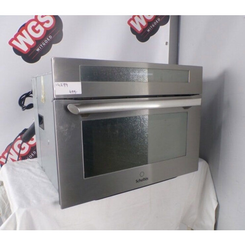 Scholtes SMW1S - Inbouw combimagnetron - 1000 watt - Zilver (2e hands) Tweedehands
