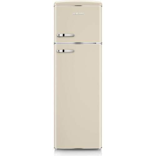 Severin RKG 8985 - Retro Koelvriescombinatie - 206 liter - Creme - Energieklasse D Tweedehands