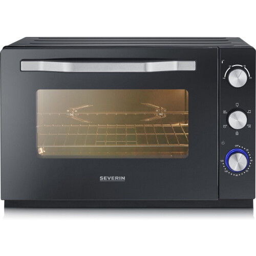 Severin TO 2073 - Vrijstaande hete lucht oven - 2200 Watt - 60 liter - Zwart Tweedehands