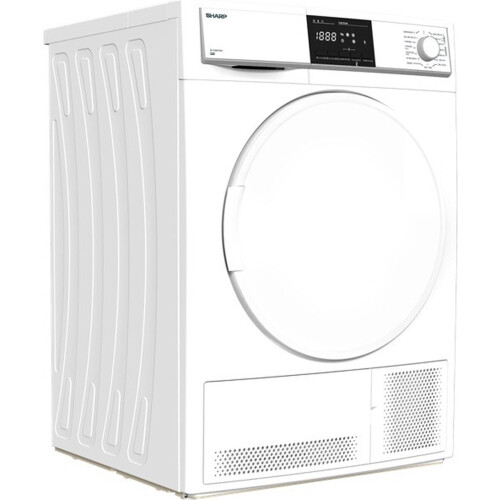 Sharp Kd-hcb8s7pw91 - Condensdroger - 8 Kg - 65 Db - Energieklasse G - Wit | Tweedehands (Refurbished)