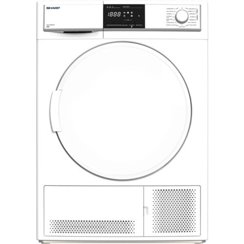 Sharp Kd-hcb8s7pw91 - Condensdroger - 8 Kg - 65 Db - Energieklasse G - Wit | Tweedehands (Refurbished)