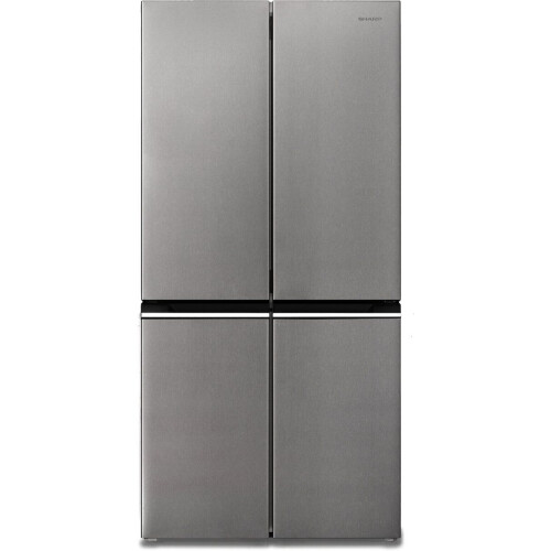 Sharp SJNFA15IMXPDEU - Amerikaanse Koelkast - 4 deurs - 488 liter - Advanced No Frost - zilver Tweedehands