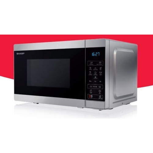Sharp YC-MS02E-S - Solo magnetron - 800W - 20L - Digitale bediening - ECO-functie