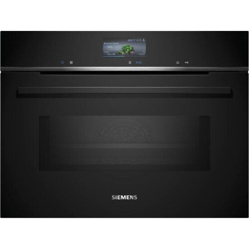 Siemens CM776G1B1 - iQ700 - Compacte inbouwoven met magnetron - 60cm x 45cm - Zwart - activeClean - cookControl Pro - Home Connect Tweedehands