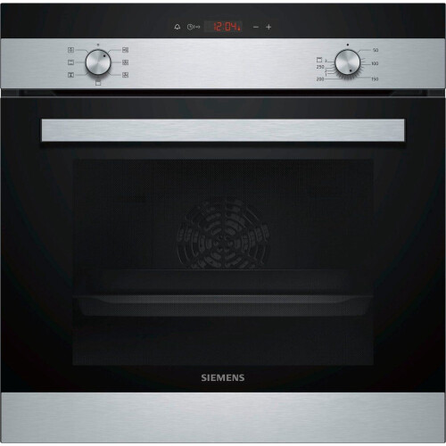 SIEMENS EQ112KA0ZM - Inbouwoven en kookplaat set - 66L ovenvolume - Energieklasse A - Roestvrij staal Tweedehands