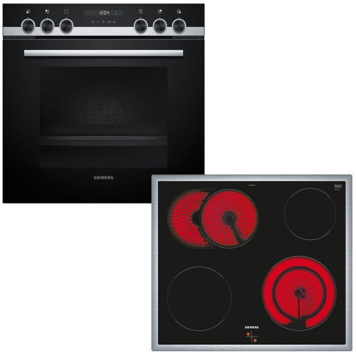 Siemens EQ521KB11 - Inbouwoven- en kookplaatset - A+ energieklasse - Zwart/RVS