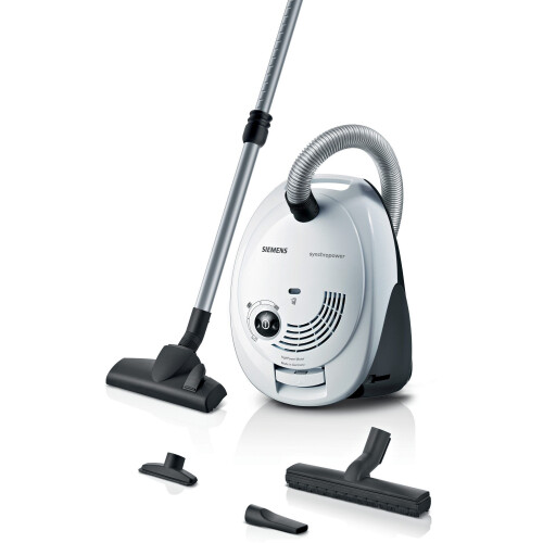 SIEMENS VS06WH1T - Stofzuiger met zak - 850 W - 4,0 liter stofzakcapaciteit - Actieradius 9 meter - Kleur wit