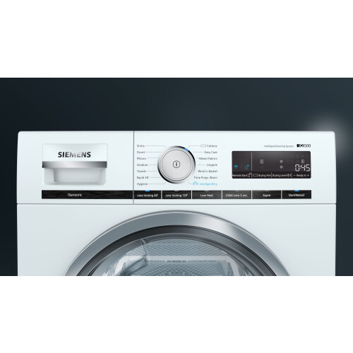 Siemens Wt48xrh9 - Warmtepompdroger - 9 Kg - Home Connect - Stil (62 Db) - Energieklasse A+++ | Nieuw (outlet)