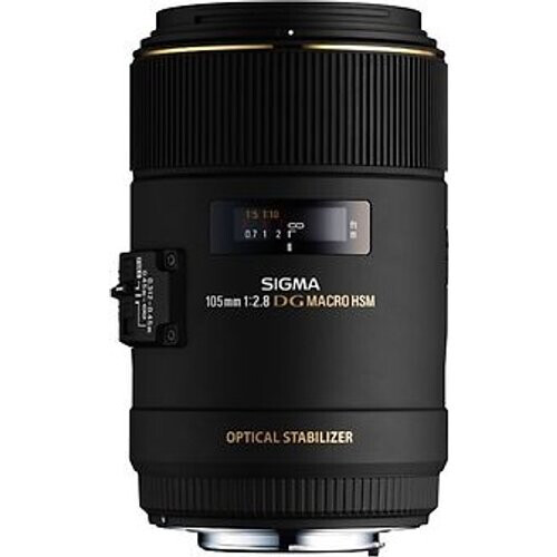 Sigma 105 mm F2.8 DG EX HSM OS Macro 62 mm filter (geschikt voor Sony A-mount) zwart Tweedehands