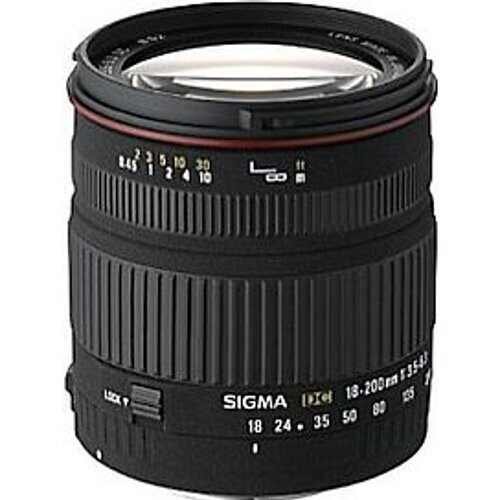 Sigma 18-200 mm F3.5-6.3 DC 62 mm filter (geschikt voor Canon EF) zwart Tweedehands