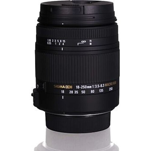 Sigma 18-250 mm F3.5-6.3 DC HSM OS Macro 62 mm filter (geschikt voor Nikon F) zwart Tweedehands