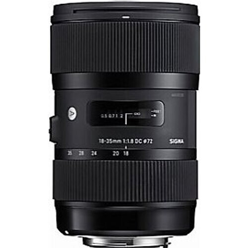 Sigma A 18-35 mm F1.8 DC HSM 72 mm filter (geschikt voor Sony A-mount) zwart Tweedehands
