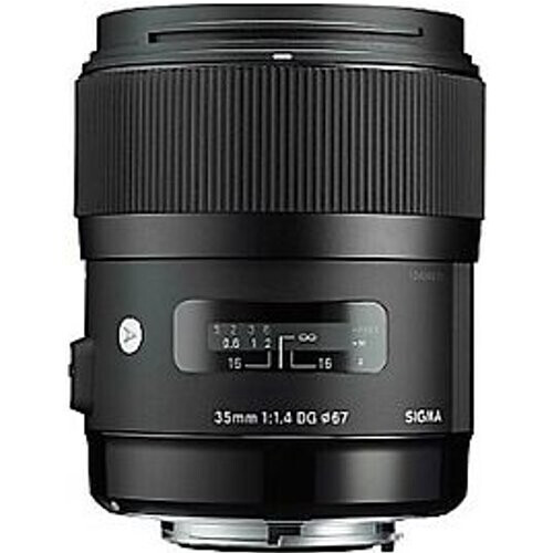 Sigma A 35 mm F1.4 DG HSM 67 mm filter (geschikt voor Sony A-mount) zwart Tweedehands