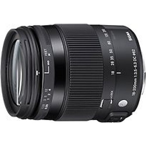 Sigma C 18-200 mm F3.5-6.3 DC HSM OS Macro 62 mm filter (filter Canon EF) zwart Tweedehands