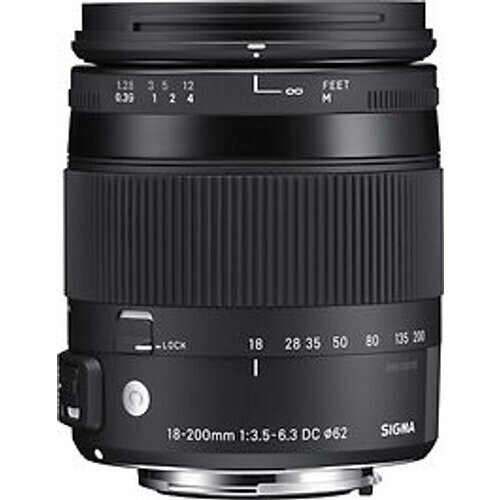 Sigma C 18-200 mm F3.5-6.3 DC HSM OS Macro 62 mm filter (geschikt voor Nikon F) zwart Tweedehands
