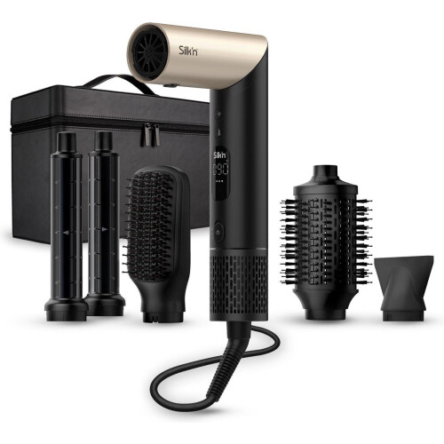 Silk'n SilkyAir Flex - Föhnborstel 5-in-1 - Volume- en roterende borstel - Zwart Tweedehands