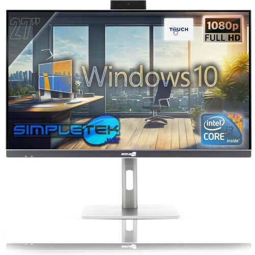 Simpletek 27" FHD Touchscreen 27" Core i3 3.4 GHz - SSD 2 TB - 16GB QWERTY - Italiaans Tweedehands