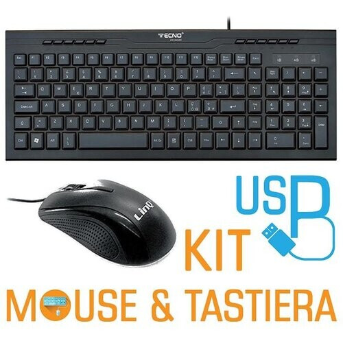 Simpletek Toetsenbord QWERTY Italiaans TC-932 + LINQ T2 Kit Mouse and Keyboard Tweedehands