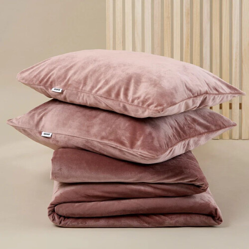 Sjumo Silky Smooth - Dekbedovertrek - 260x220 cm - Blush Pink Katoen-Satijn (2 stuks)
