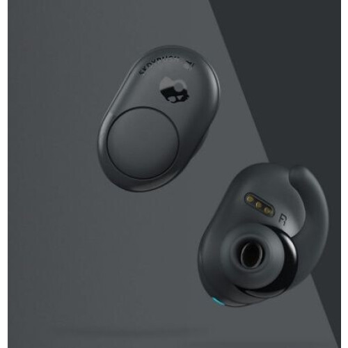 Skullcandy Push - Draadloze In-ear Oordopjes - 12 Uur Batterijduur - Grijs Zwart